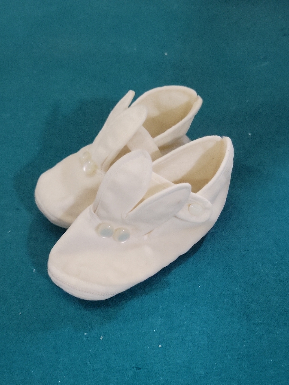 Infant's Bunny Slip-On Shoes - White